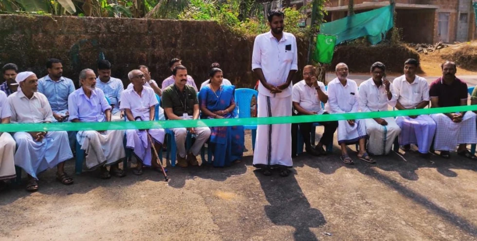 കുന്നോത്ത് പറമ്പിലെ തമ്മാളിൽ പീടിക - എകരത്ത് മൊട്ട റോഡ് റീ ടാർ ചെയ്തു ; പ്രധാന യാത്രാപ്രശ്നങ്ങൾക്ക് പരിഹാരം
